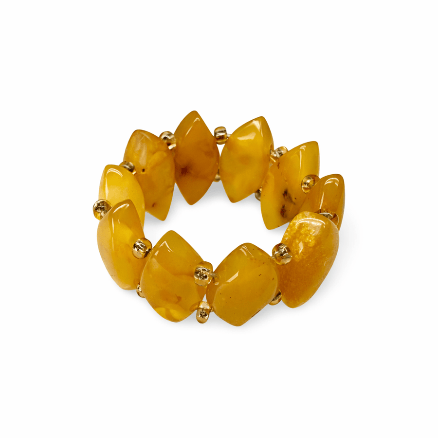 Aussergewöhnlicher Bernstein - Ring - Atelier Tibet