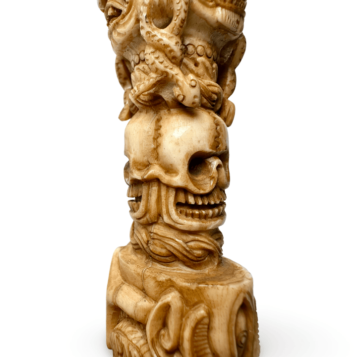 Aussergewöhnlicher Phurpa Ritual Dolch aus Yak - Knochen - Atelier Tibet