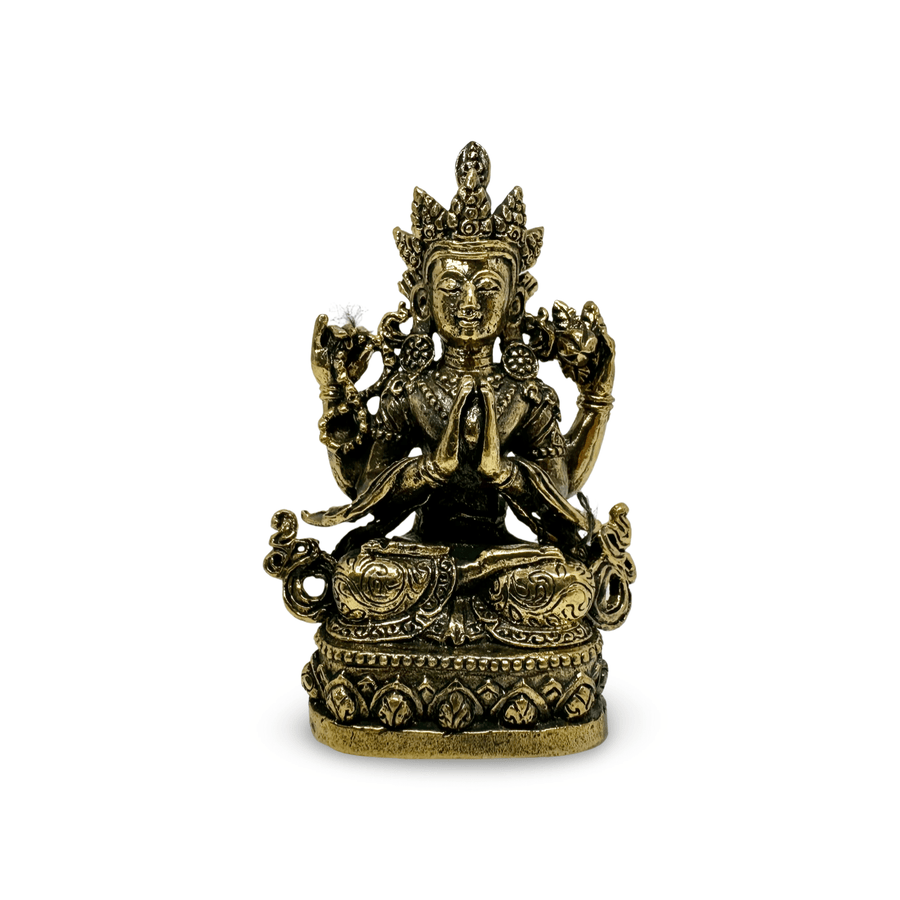 Avalokiteshvara Miniatur - Statue (5 cm) - Atelier Tibet