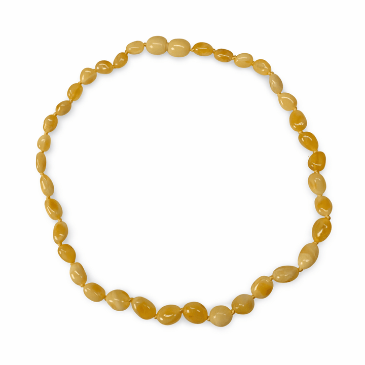Baby - Halskette aus hellgelben Bernsteinen - Atelier Tibet