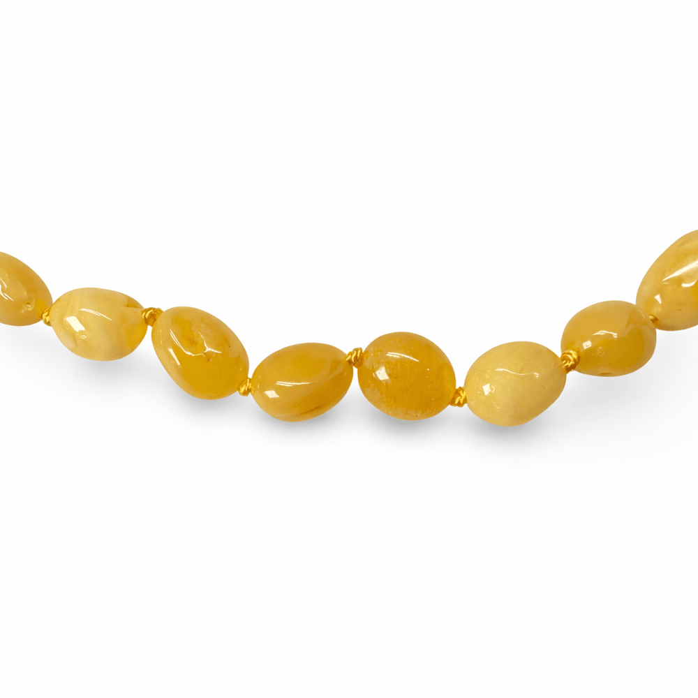 Baby - Halskette aus hellgelben Bernsteinen - Atelier Tibet