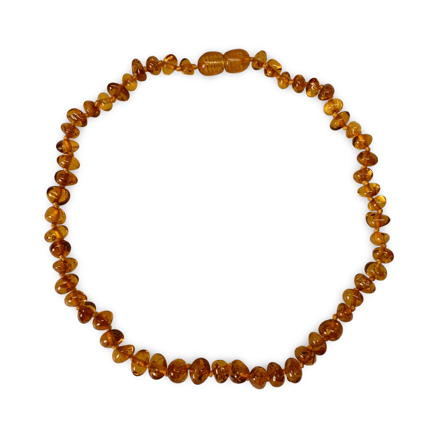 Baby - Halskette aus honigfarbigen Bernsteinen - Atelier Tibet