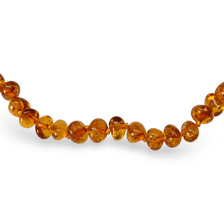 Baby - Halskette aus honigfarbigen Bernsteinen - Atelier Tibet