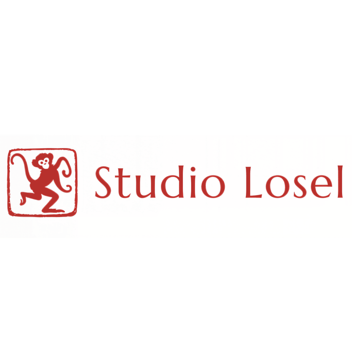 Baumwoll-Schal - Tibetischer Tiger, Blau · Studio Losel - Atelier Tibet