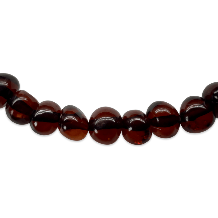Bernstein-Armband kirschrot - Atelier Tibet