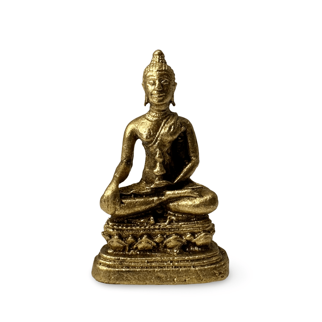 Buddha Akshobhya Miniatur Statue aus Messing - Atelier Tibet