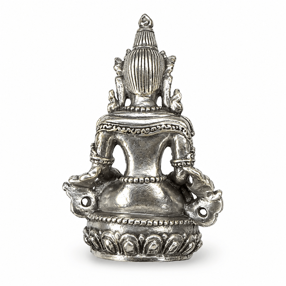 Buddha Amitayus Miniatur-Statue - Messing (4.5 cm) - Atelier Tibet