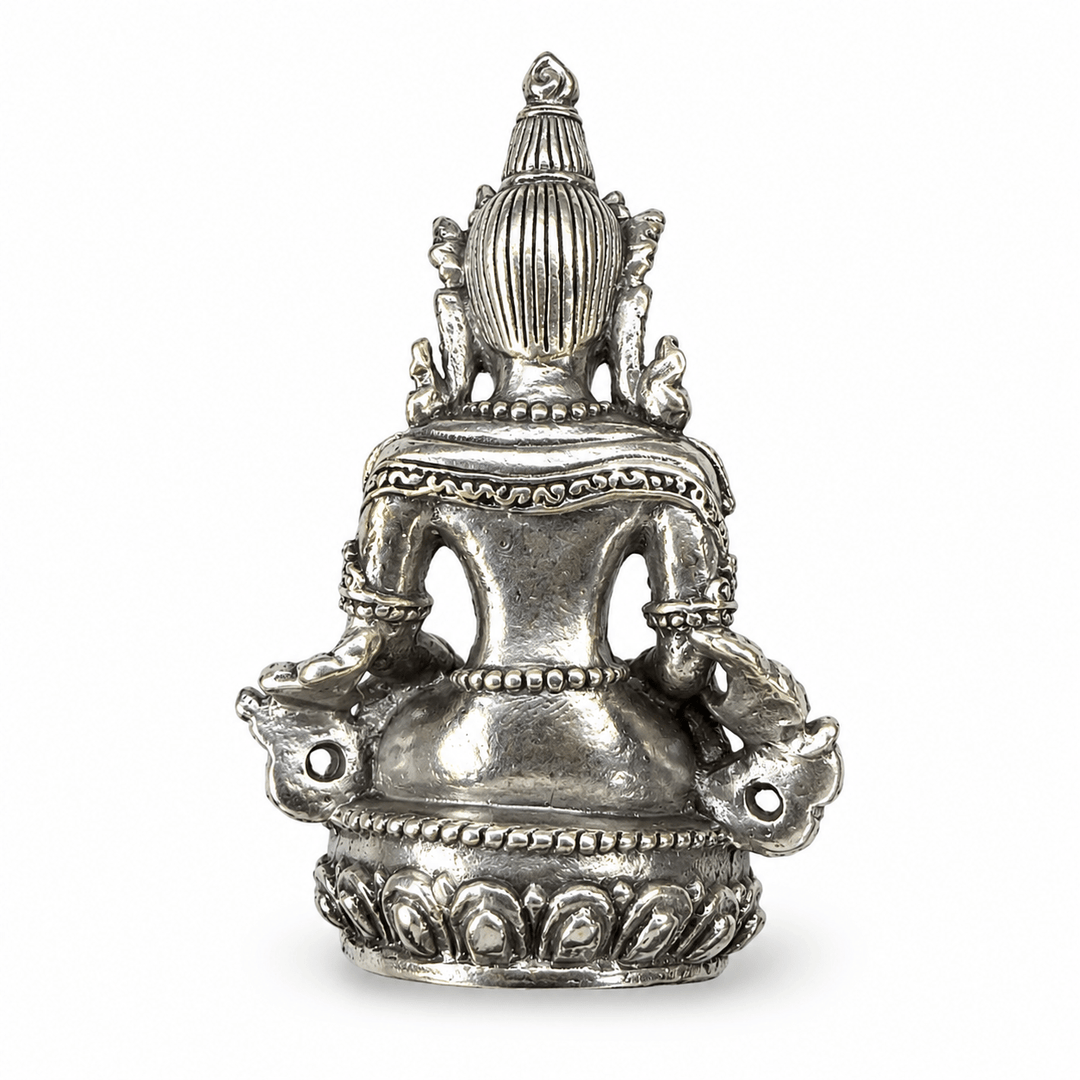 Buddha Amitayus Miniatur-Statue - Messing (4.5 cm) - Atelier Tibet