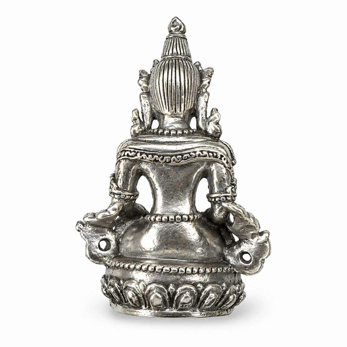 Buddha Amitayus Miniatur-Statue - Messing (4.5 cm) - Atelier Tibet