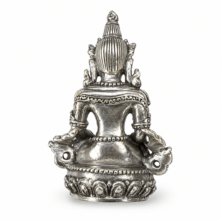 Buddha Amitayus Miniatur-Statue - Messing (4.5 cm) - Atelier Tibet