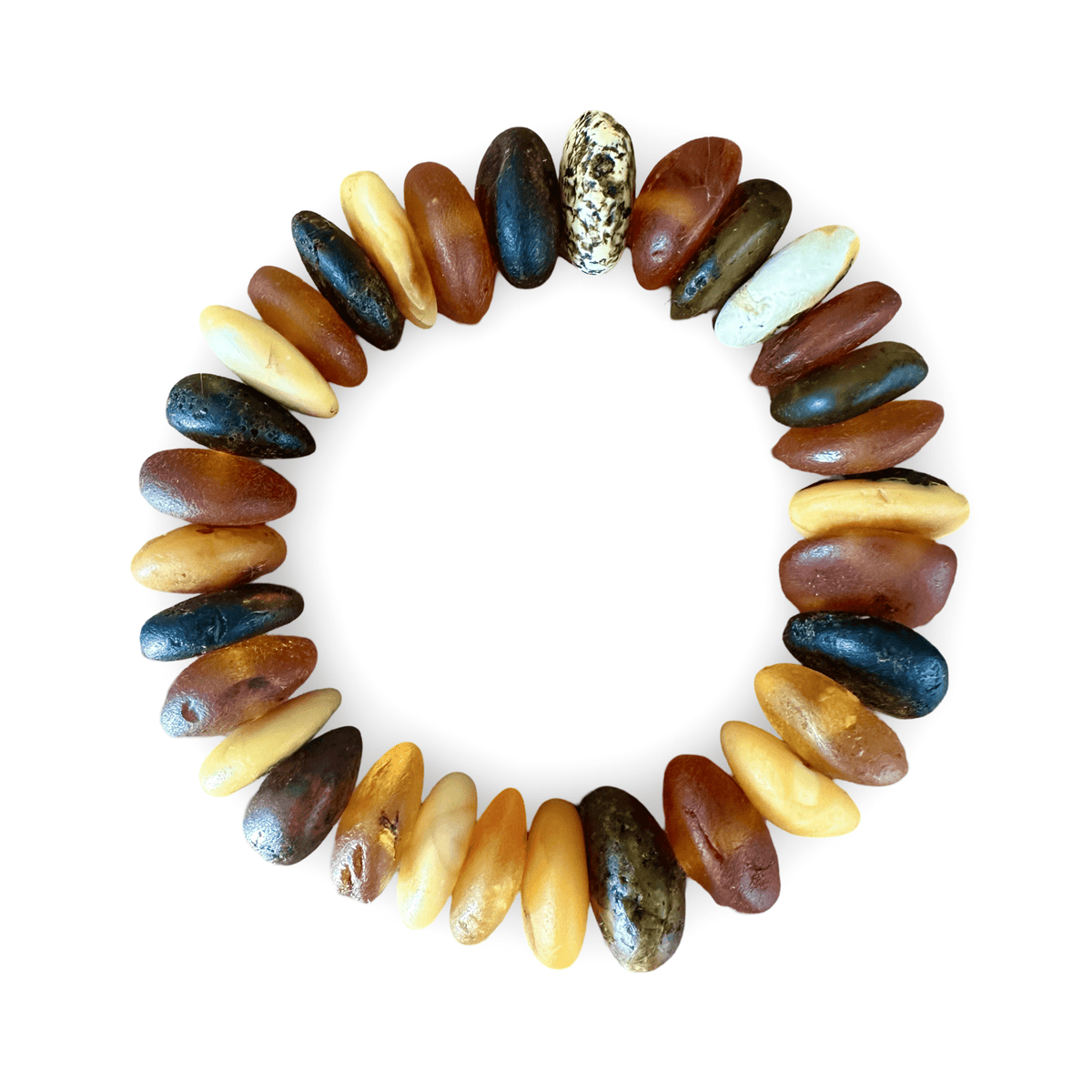 Buntes Bernstein Armband - Atelier Tibet