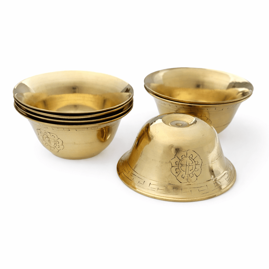 «Chöpa» Altar Wasserschalen aus Messing - Atelier Tibet