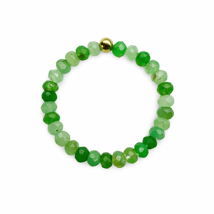 Chrysopras Perlen Fingerring - Atelier Tibet