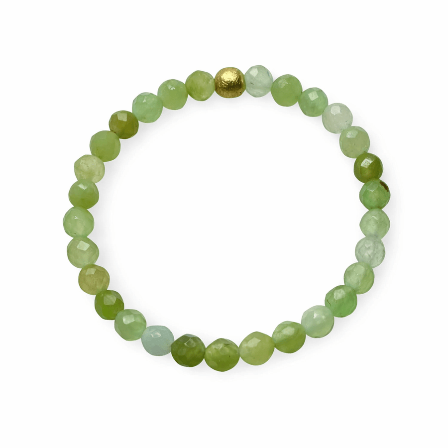 Chrysopras Perlen Fingerring - Atelier Tibet