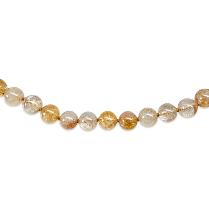 Citrin-Kette, geknotet - Atelier Tibet