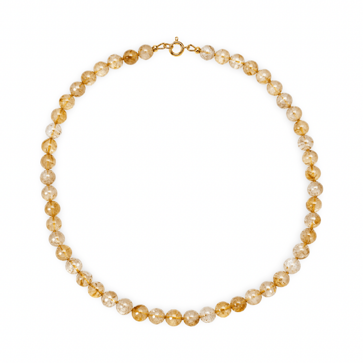 Citrin-Kette, geknotet - Atelier Tibet