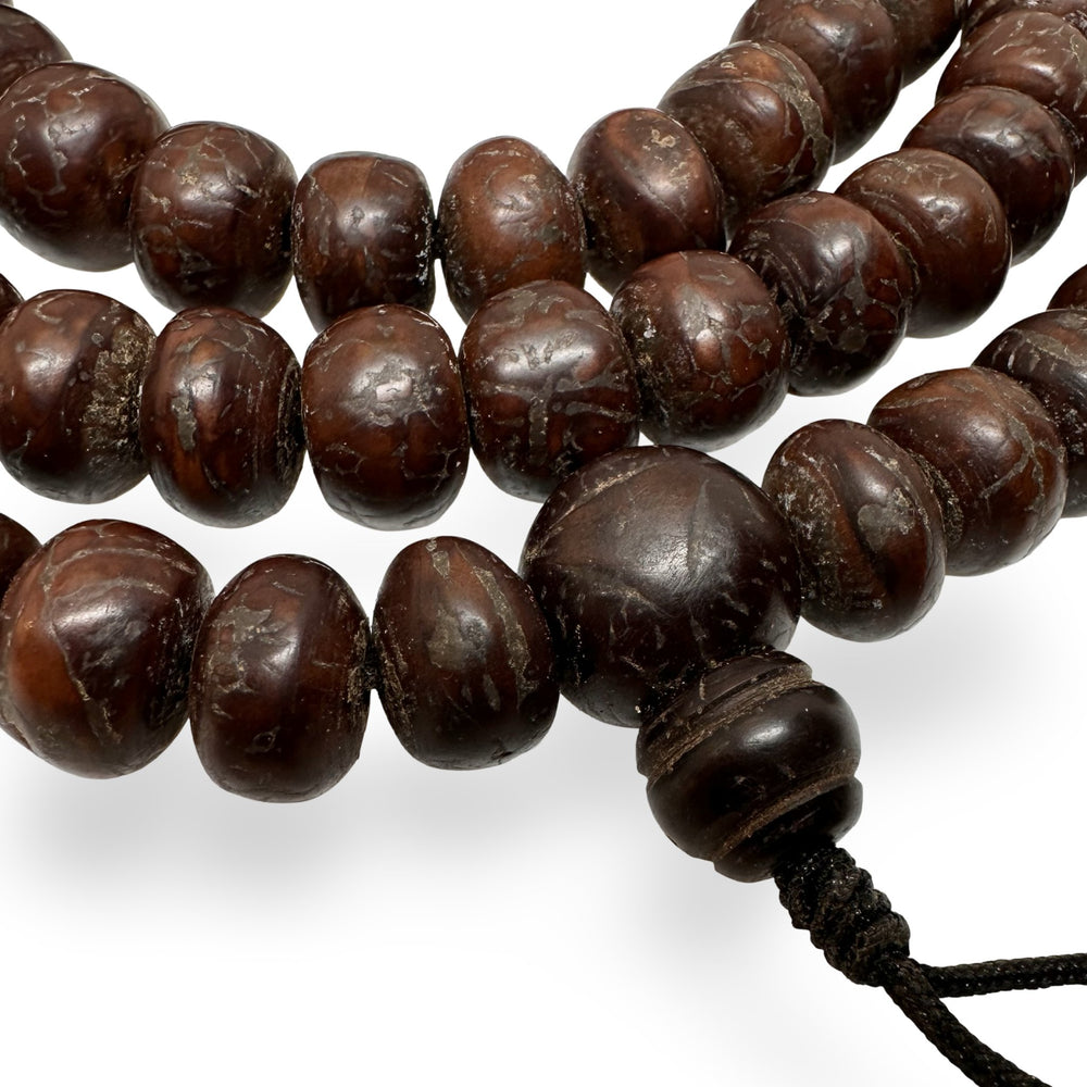 Dunkle Bodhi - Samen Mala Gebetskette (12 mm) - Atelier Tibet