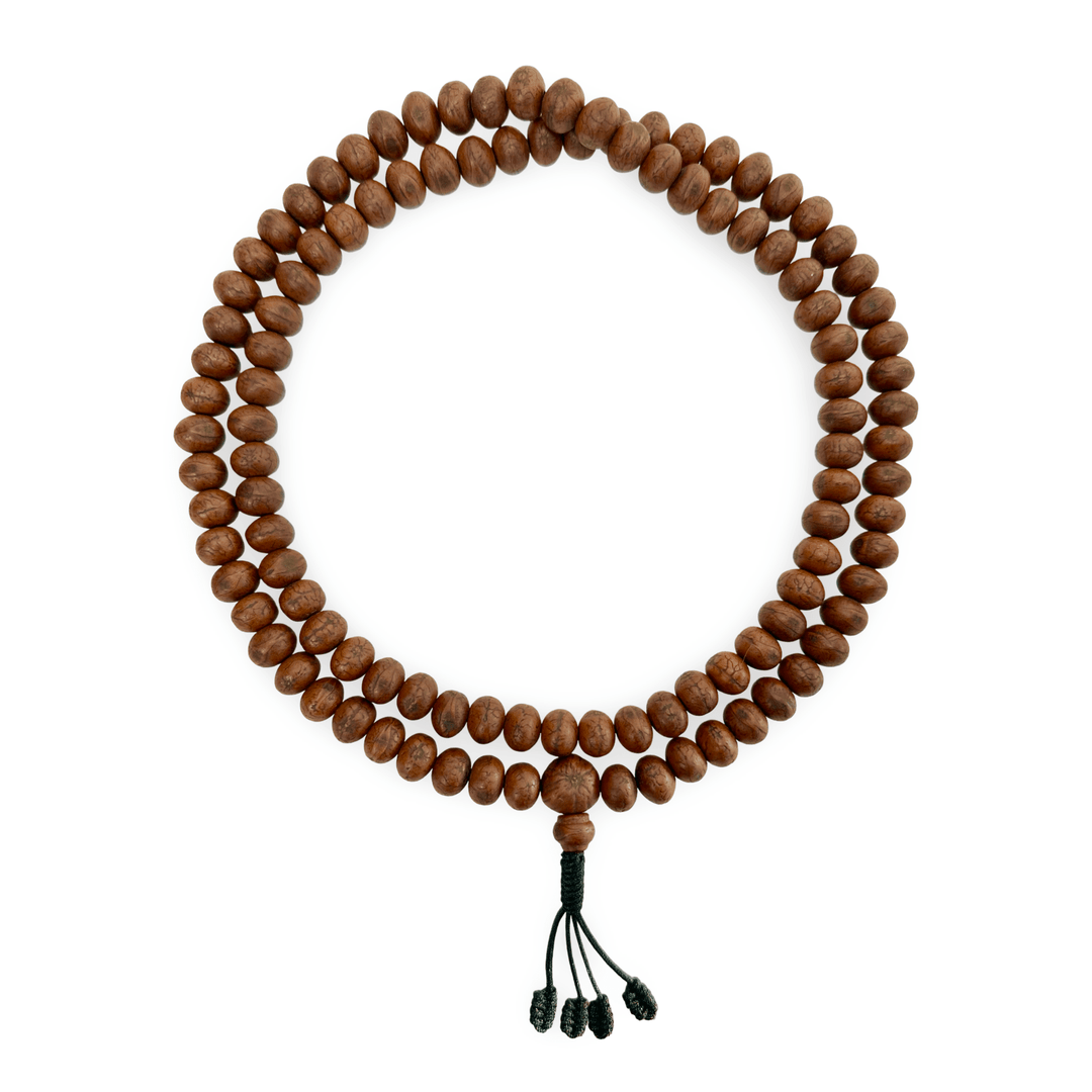 Dunkle Bodhi - Samen Mala Gebetskette (12 mm) - Atelier Tibet