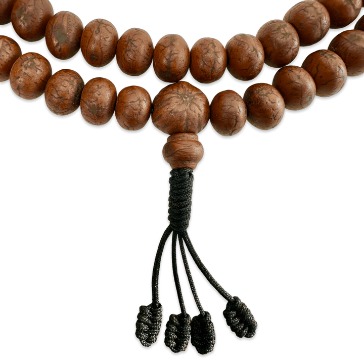 Dunkle Bodhi - Samen Mala Gebetskette (12 mm) - Atelier Tibet