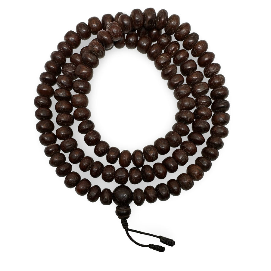 Dunkle Bodhi - Samen Mala Gebetskette (12 mm) - Atelier Tibet