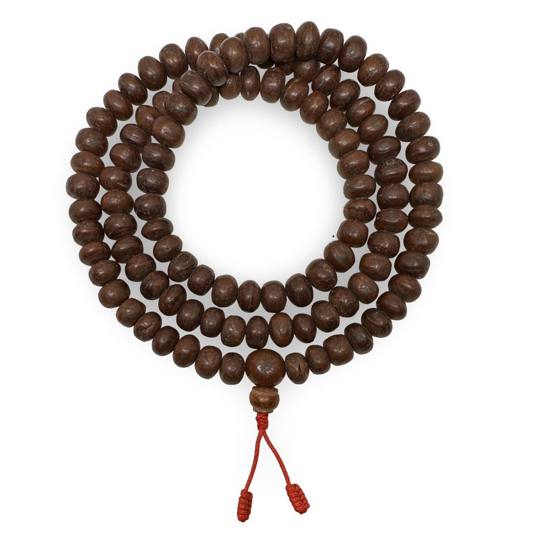 Dunkle Bodhi - Samen Mala Gebetskette (12 mm) - Atelier Tibet