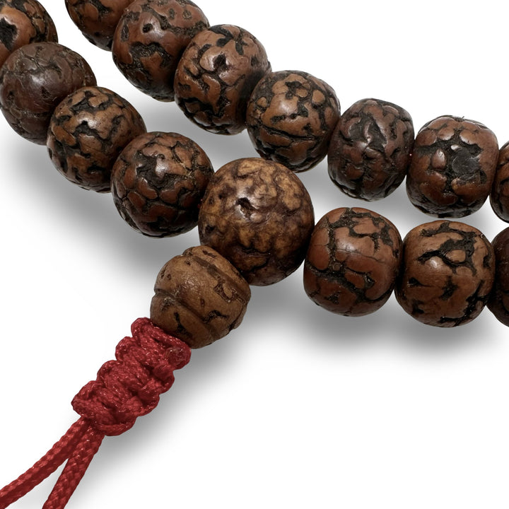 Dunkle Rudraksha Mala (⌀ 9 mm) - Atelier Tibet