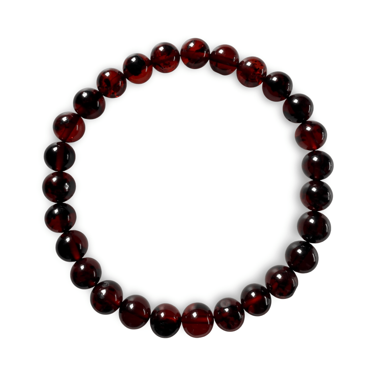 Dunkles Bernstein-Armband - Atelier Tibet