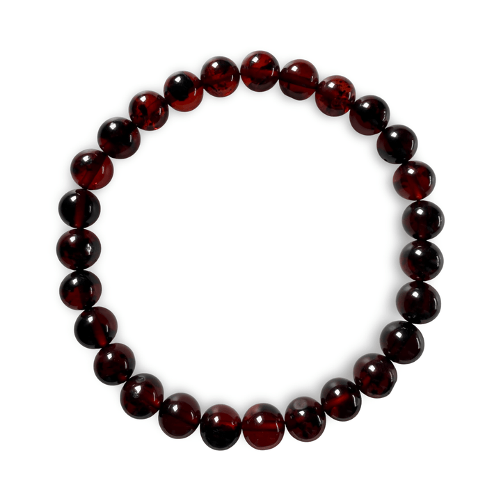 Dunkles Bernstein-Armband - Atelier Tibet