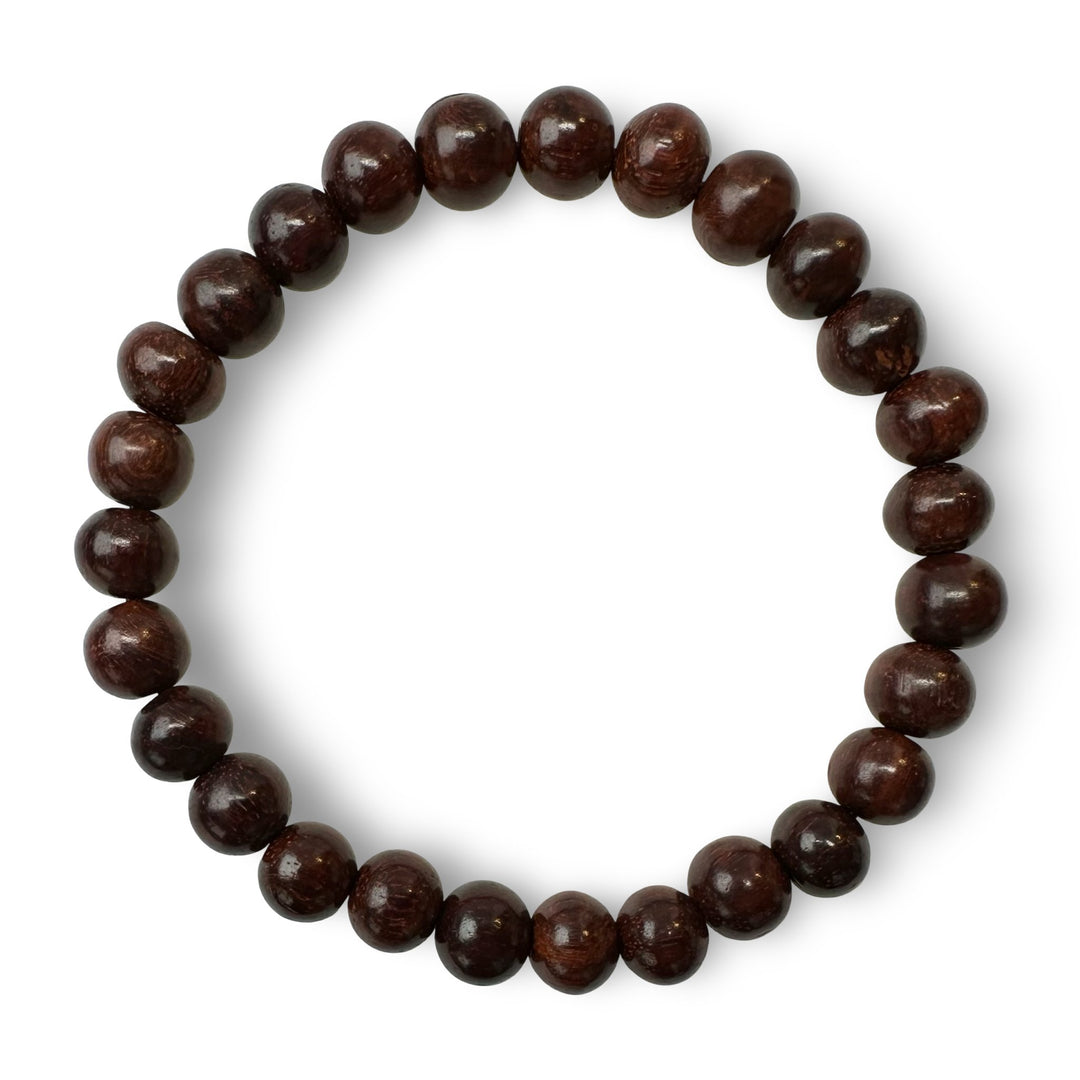 Dunkles Sandelholz Mala Armband (⌀ 8 mm) - Atelier Tibet