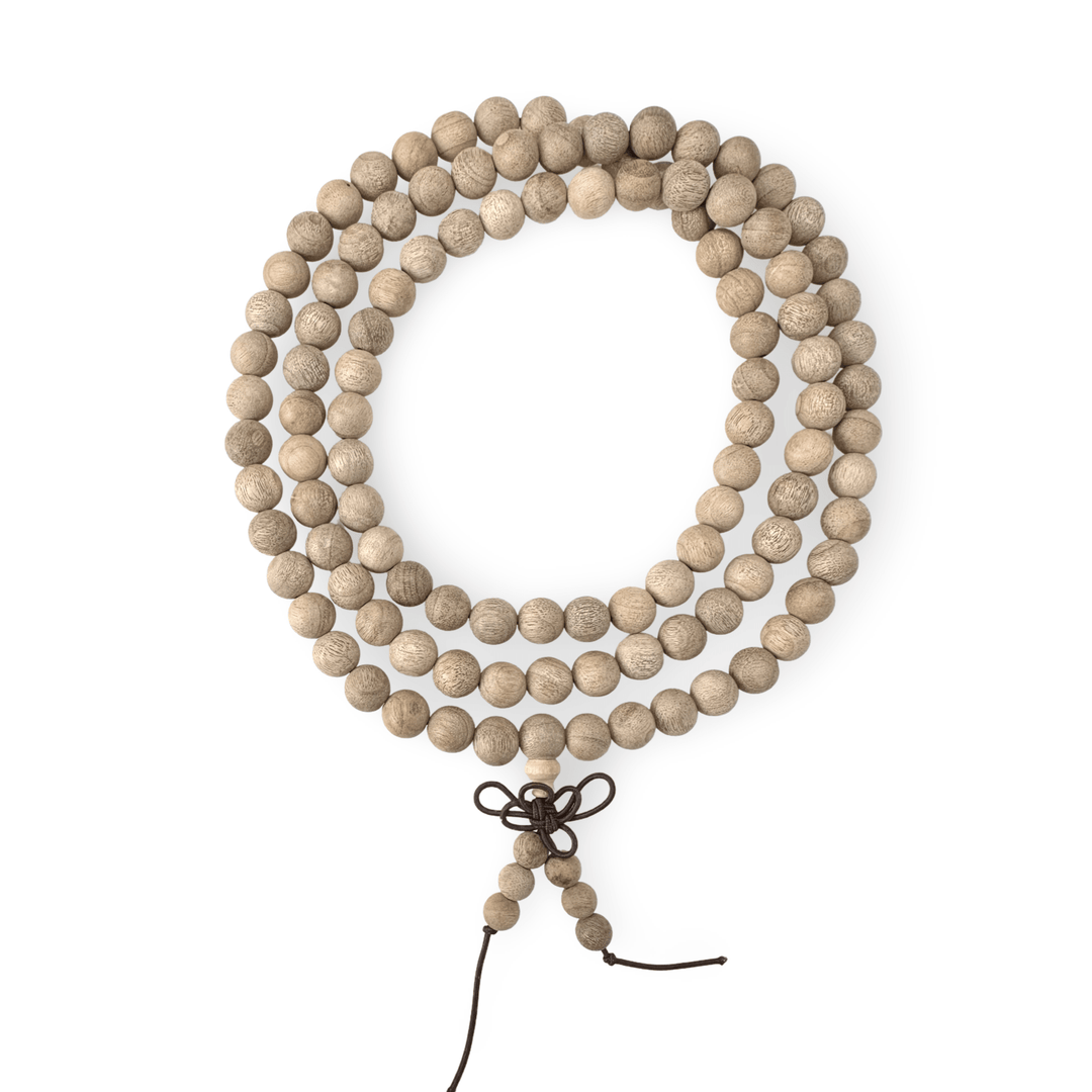 Elastische helle, matte Palisander - Mala für das Handgelenk (⌀ 8 mm) - Atelier Tibet