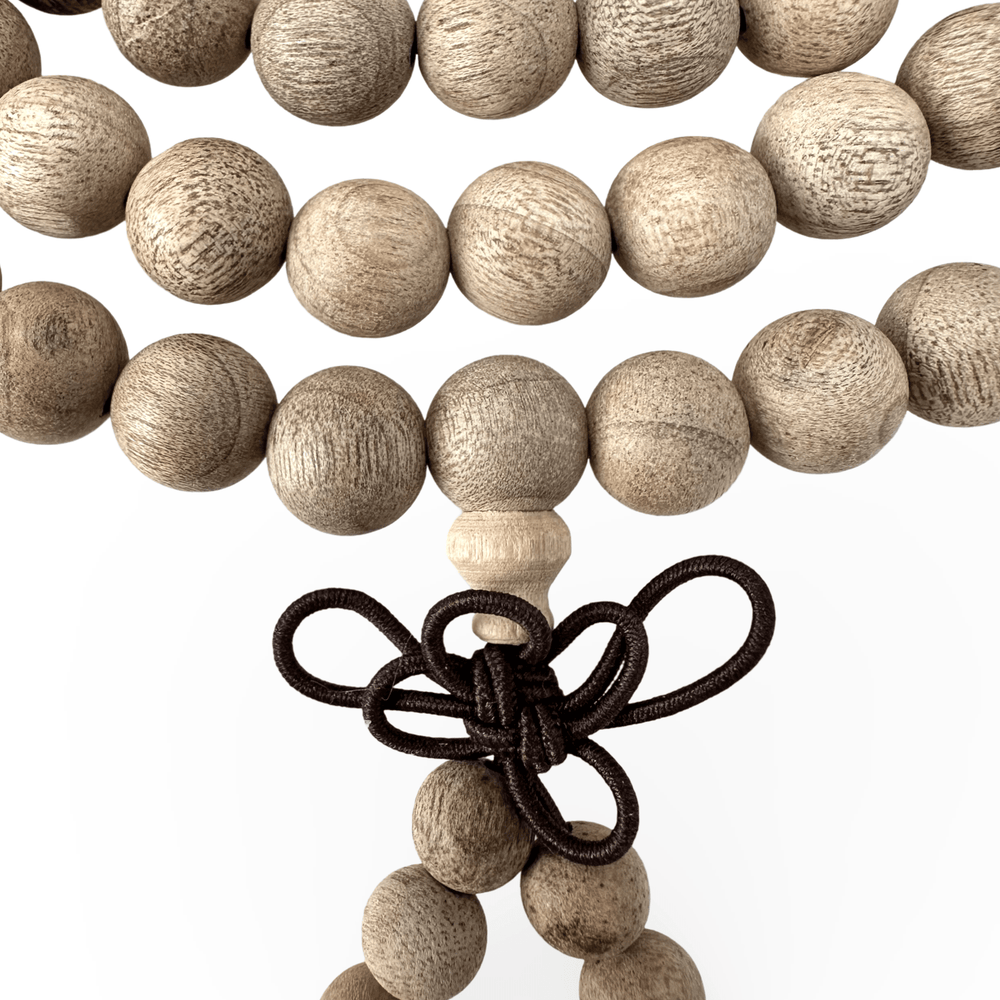 Elastische helle, matte Palisander - Mala für das Handgelenk (⌀ 8 mm) - Atelier Tibet
