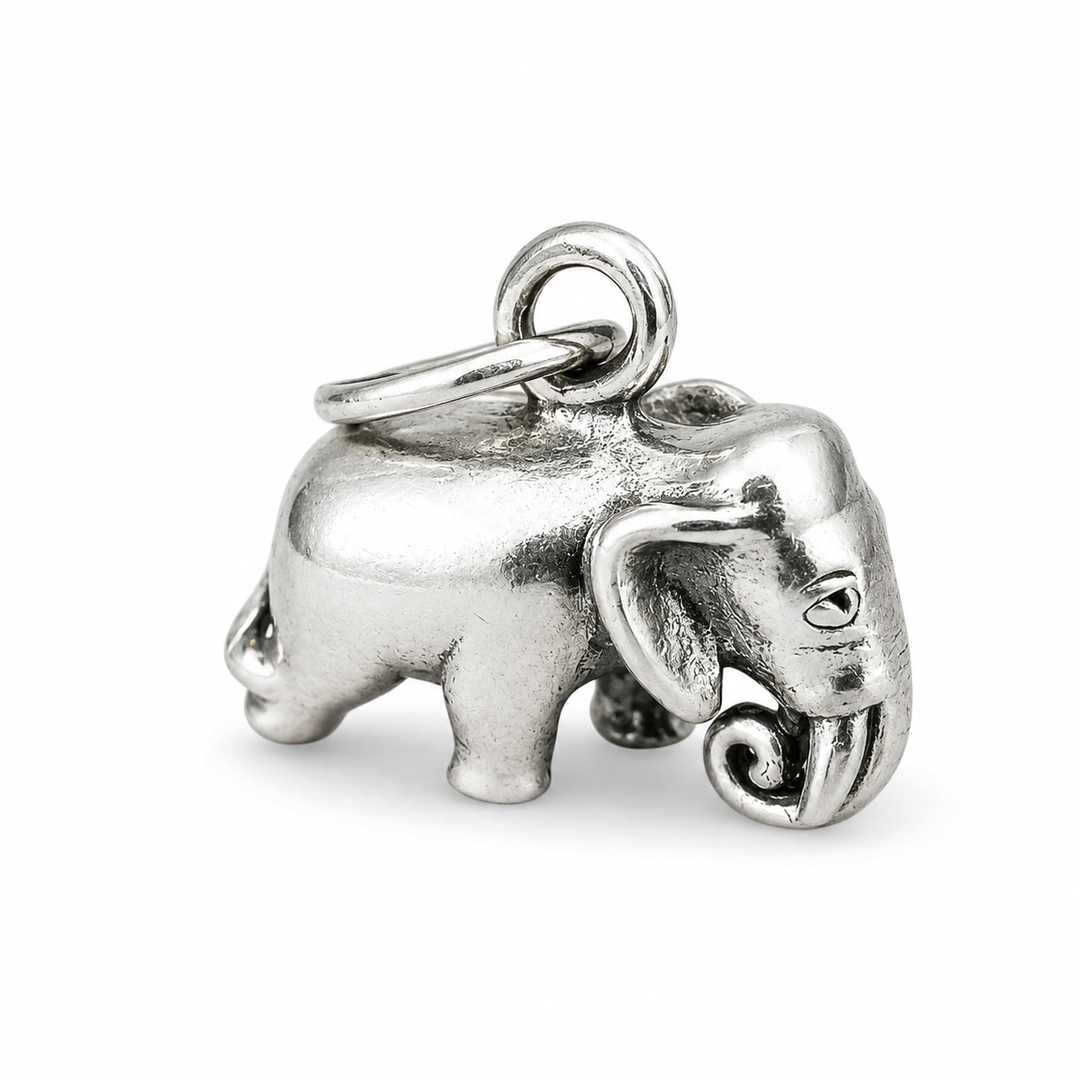 Ciondolo elefante in argento
