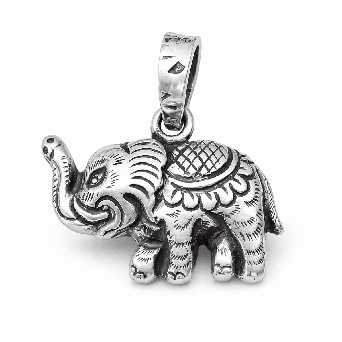 Elefanten-Silber-Anhänger aus dem Himalaya - Atelier Tibet