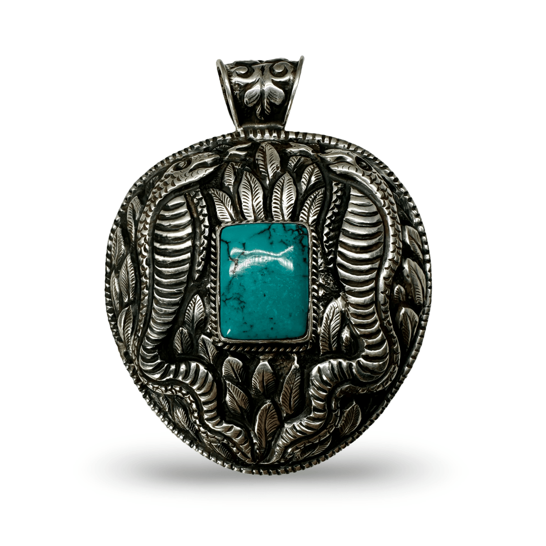 Exklusiver handgefertigter Anhänger zum Jahr der Holz - Schlange - Atelier Tibet