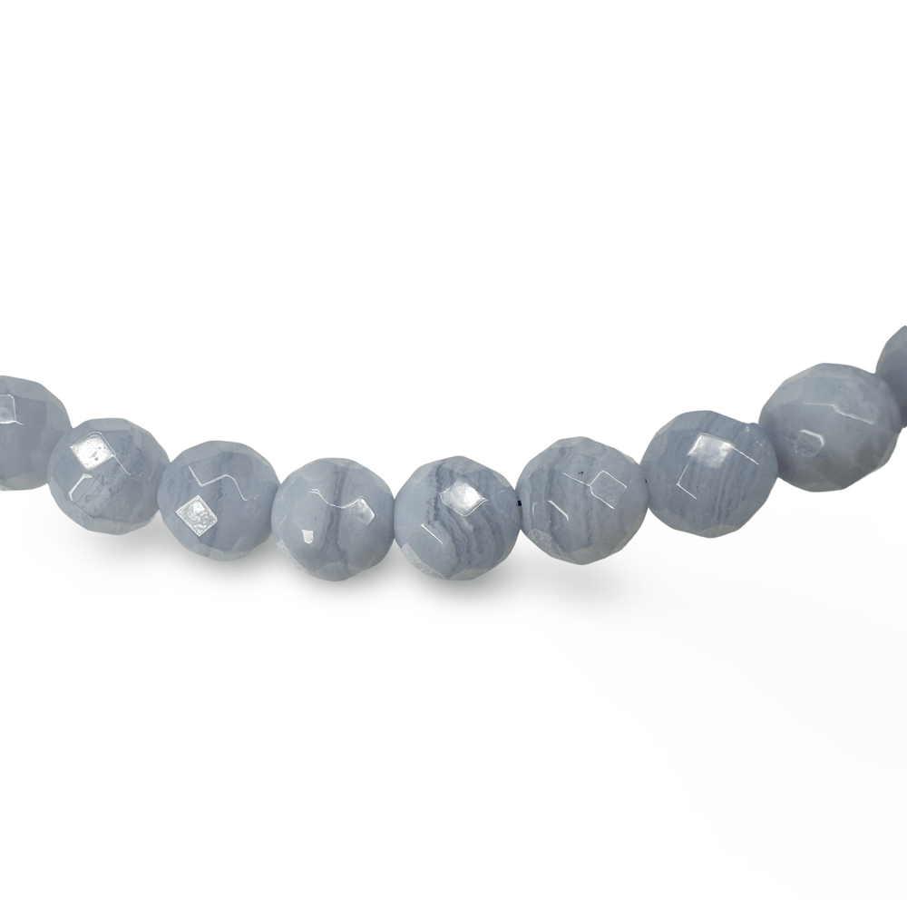 Facettierte Chalcedon Kette - Atelier Tibet