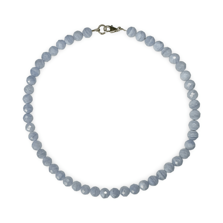 Facettierte Chalcedon Kette - Atelier Tibet
