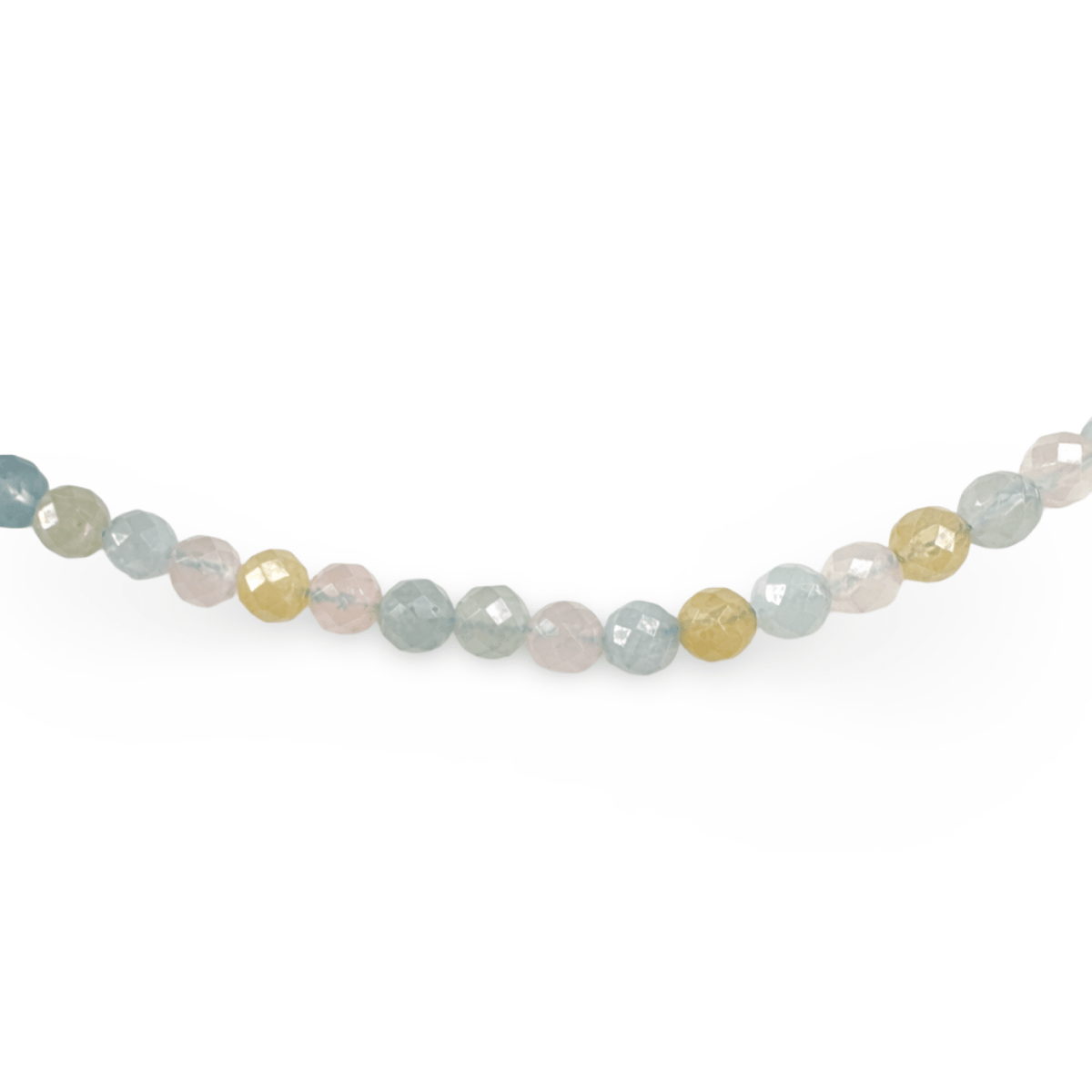 Facettierte Morganit Halskette - Atelier Tibet