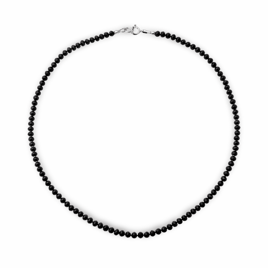 Facettierte schwarze Turmalin - Kette - Atelier Tibet
