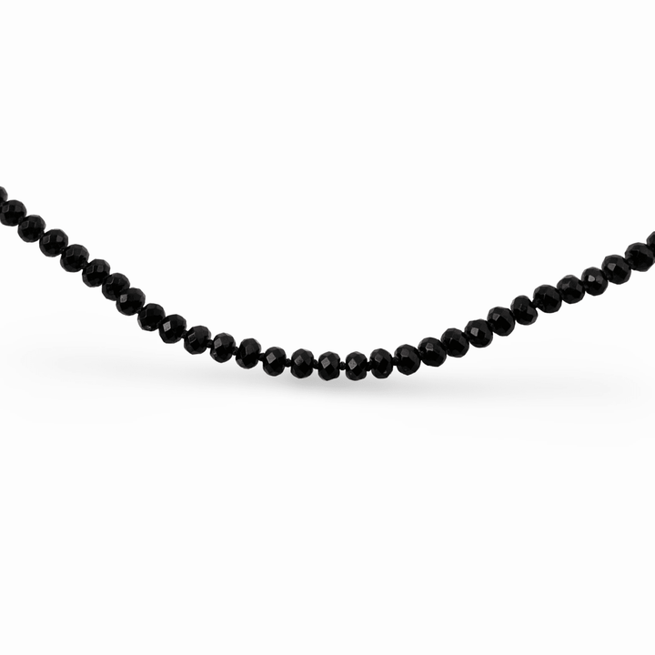 Facettierte schwarze Turmalin - Kette - Atelier Tibet