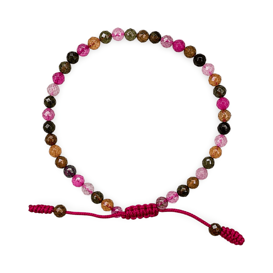 Facettiertes Turmalin Mala Armband - Atelier Tibet