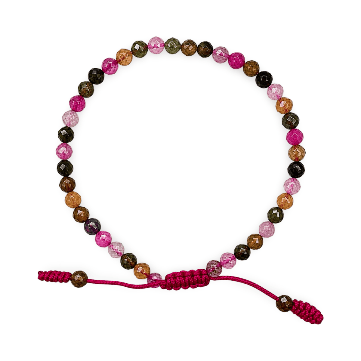 Facettiertes Turmalin Mala Armband - Atelier Tibet