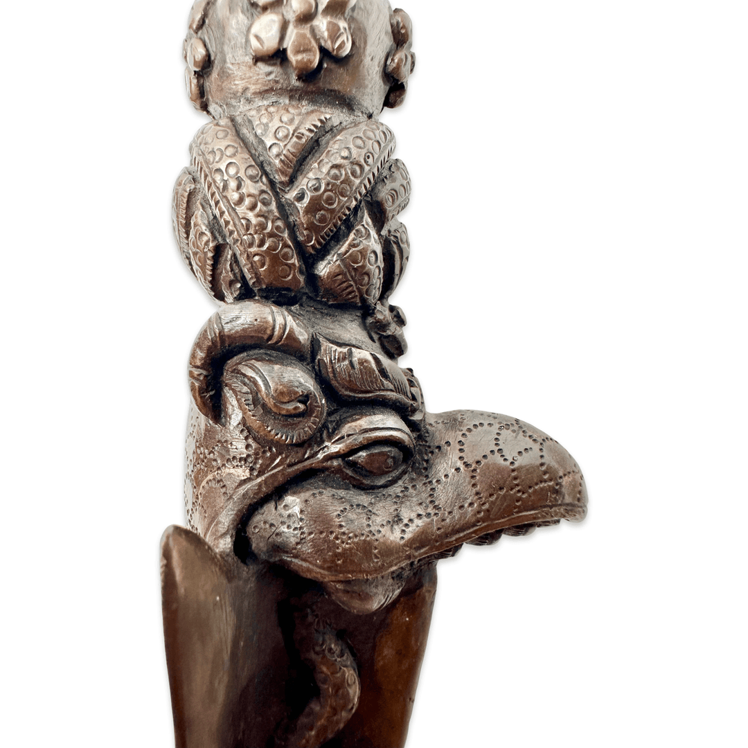 Fein gearbeiteter, schwerer Phurpa Ritualdolch aus Bronze - Atelier Tibet