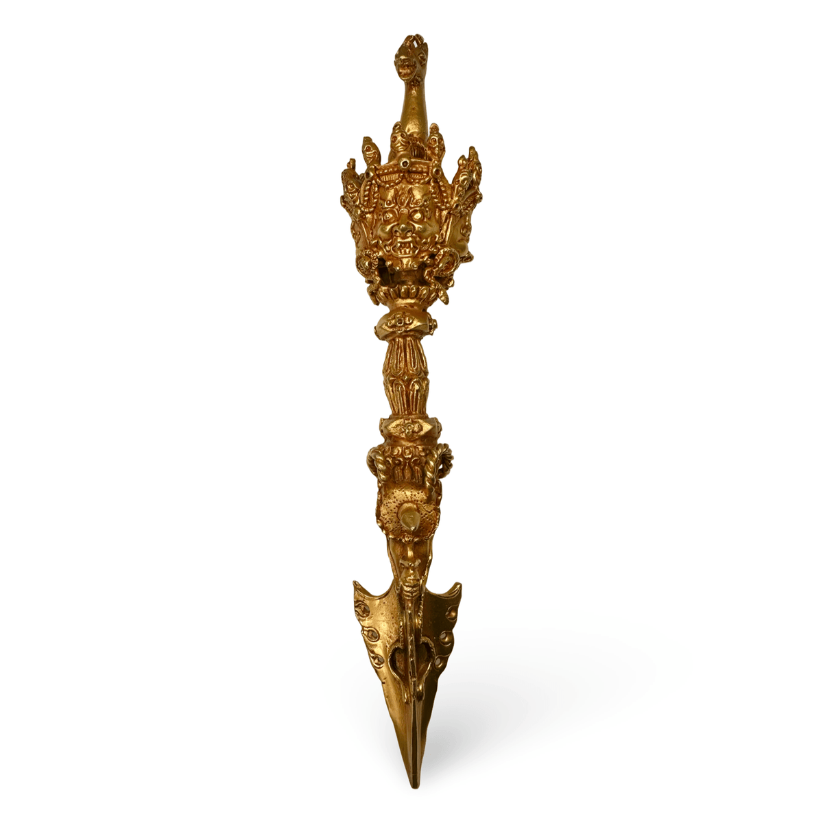 Fein gearbeiteter, vergoldeter Phurpa Ritualdolch - Atelier Tibet