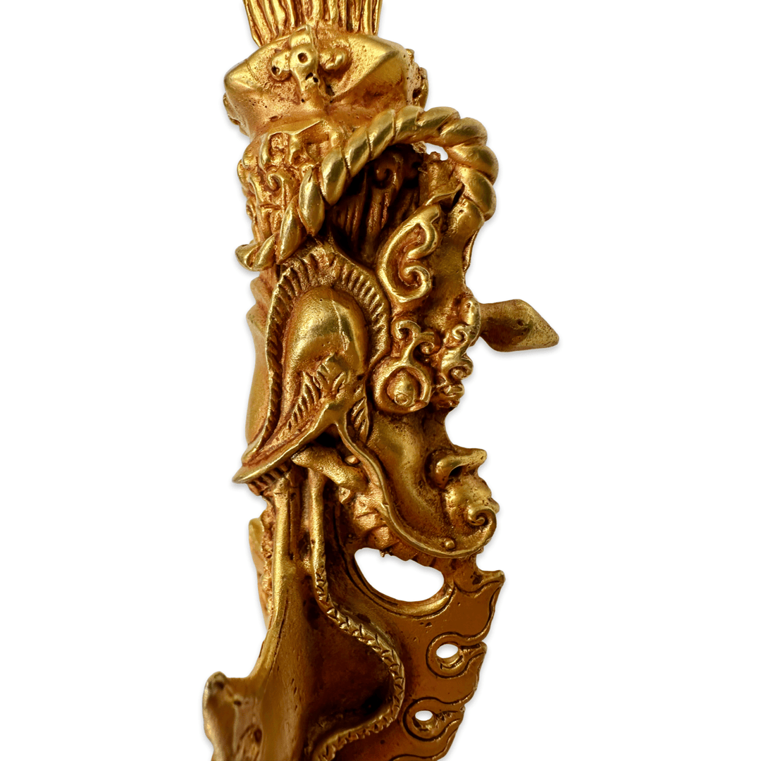 Fein gearbeiteter, vergoldeter Phurpa Ritualdolch - Atelier Tibet