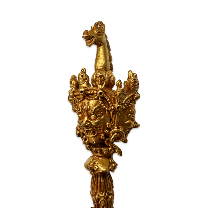 Fein gearbeiteter, vergoldeter Phurpa Ritualdolch - Atelier Tibet