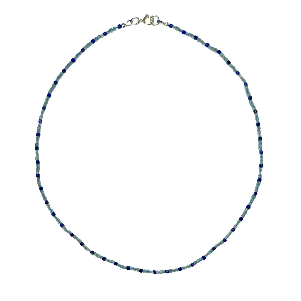 Feine Apatit und Lapis - Halskette - Atelier Tibet