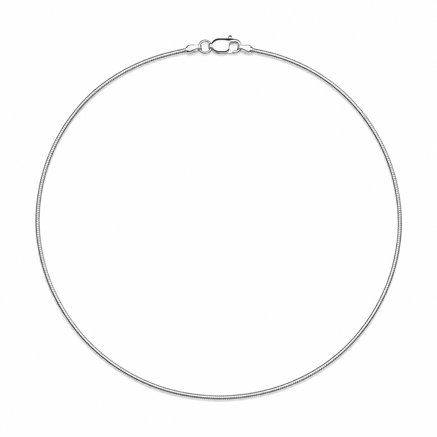 Feine Silber-Schlangenkette - Atelier Tibet