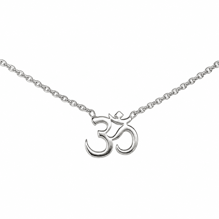 Feine Silberkette mit Om ॐ - Atelier Tibet
