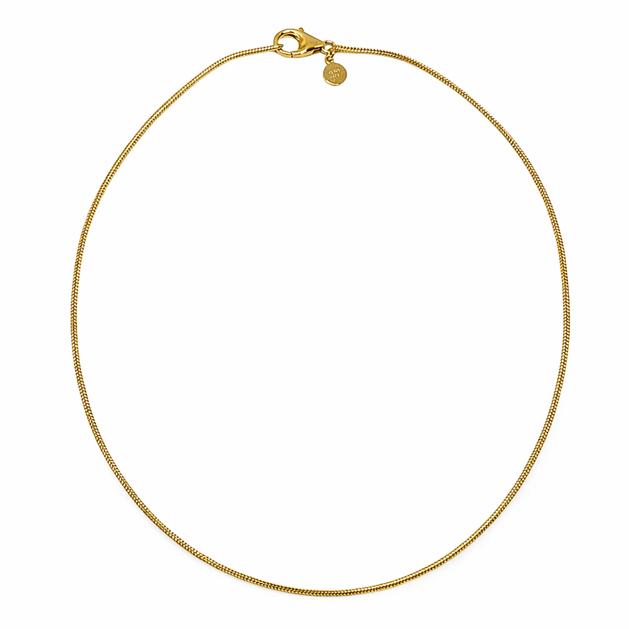 Feine vergoldete Schlangenkette - Atelier Tibet