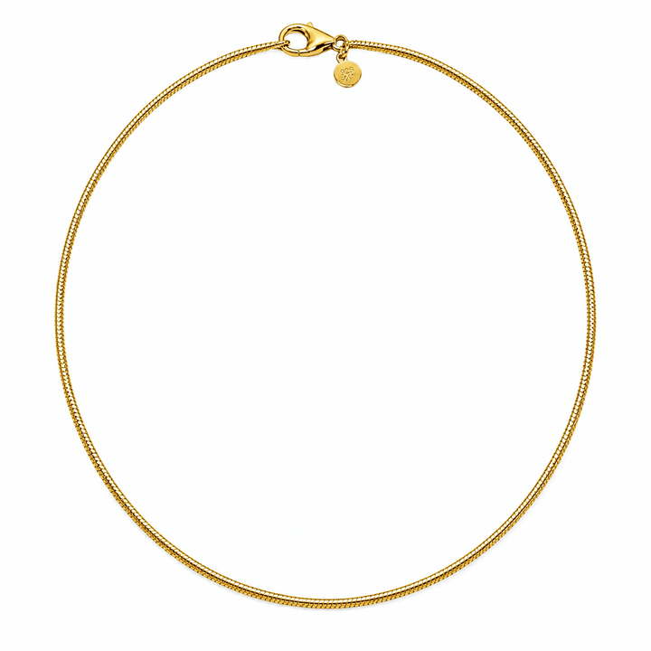 Feine vergoldete Schlangenkette - Atelier Tibet